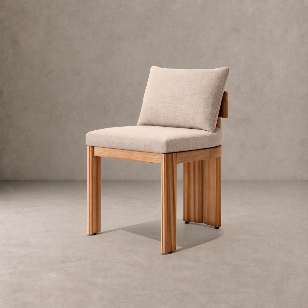 STRAND Teak Outdoor Dining Side Chair - WBERT HOME