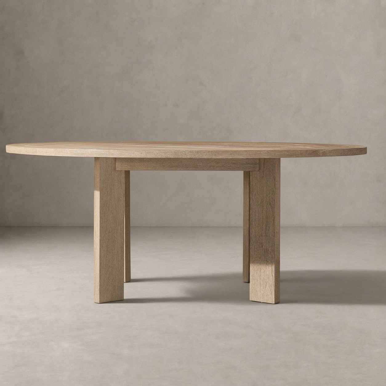 AREZZO Teak Round Dining Table - WBERT HOME