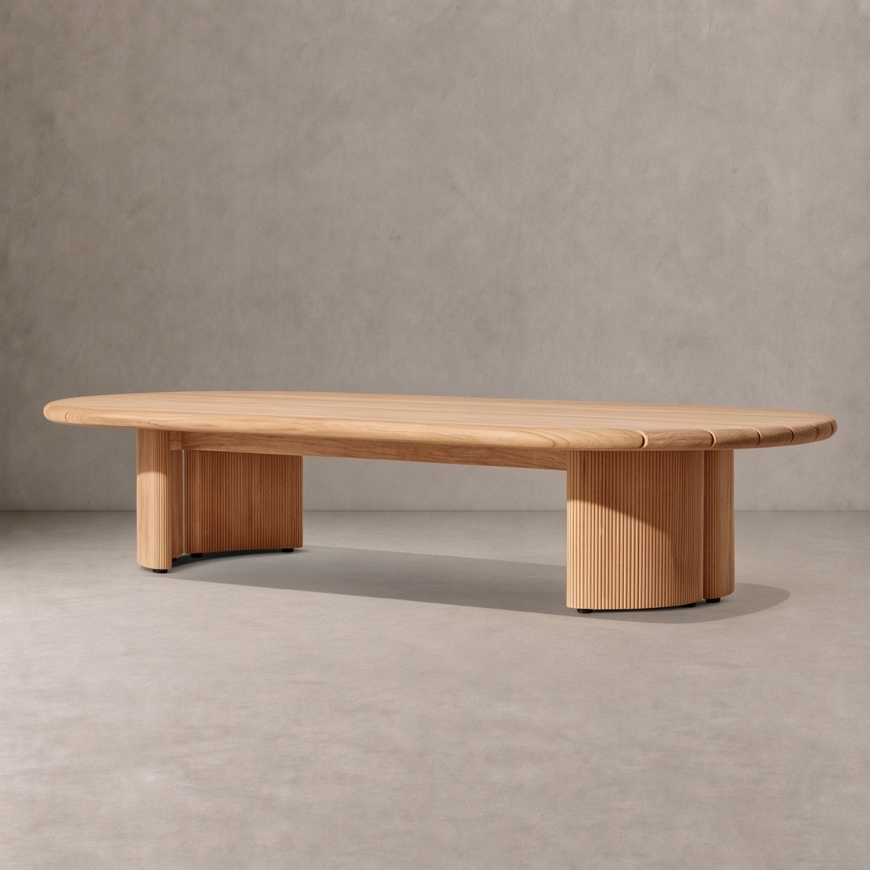 STRAND Teak Outdoor Rectangular Coffee Table - WBERT HOME