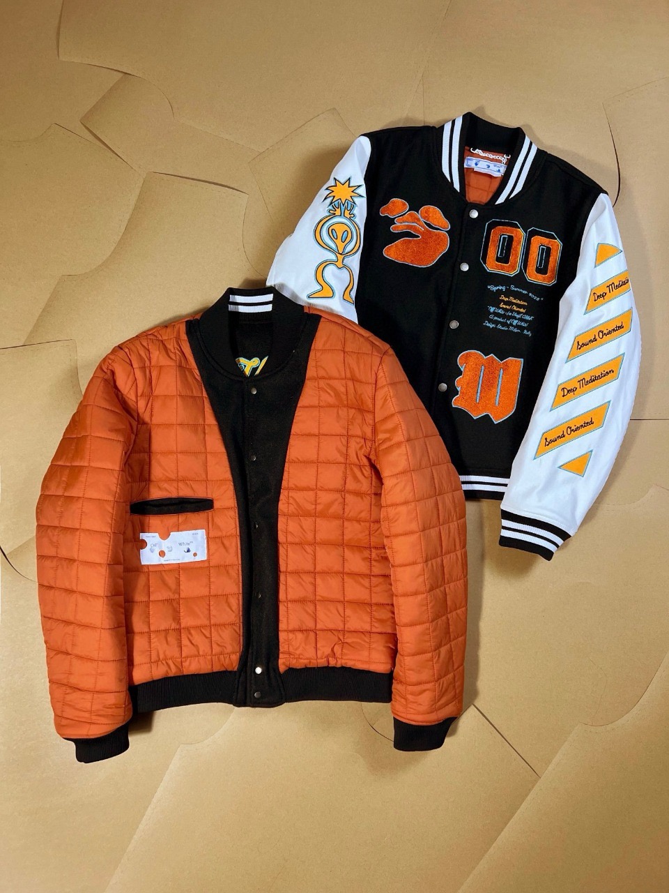 1:1 New AC Milan heavy embroidery hot brick loose pilot baseball jacket
