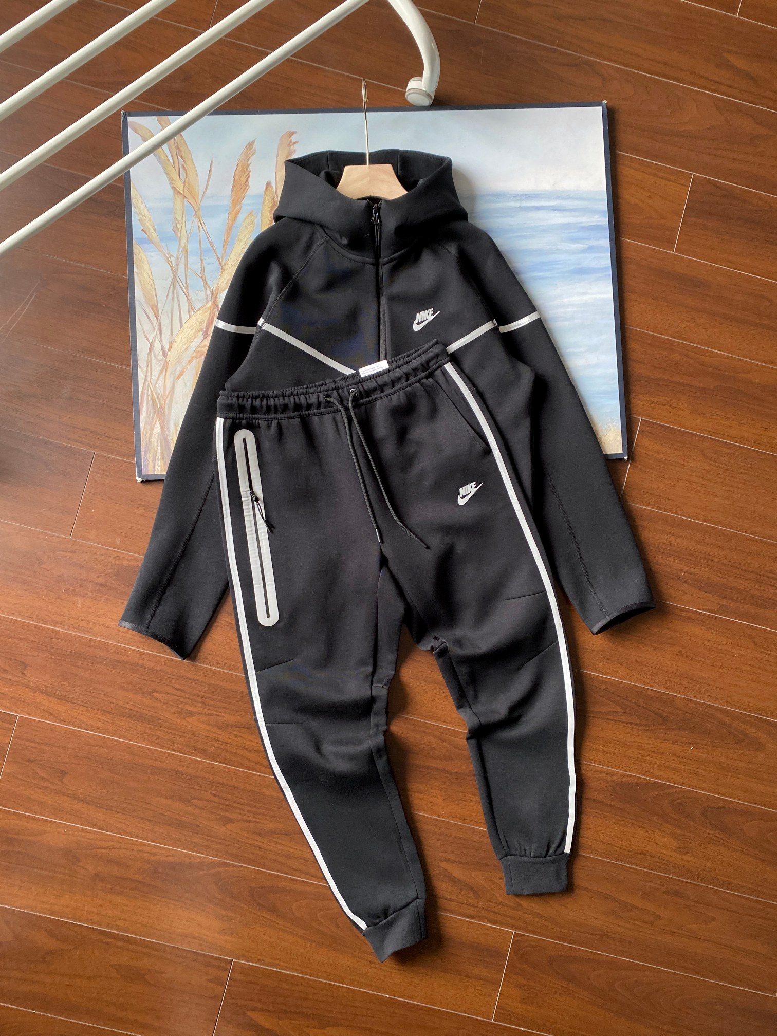2025SS New arrival reflective spring suit, all cotton health cloth set