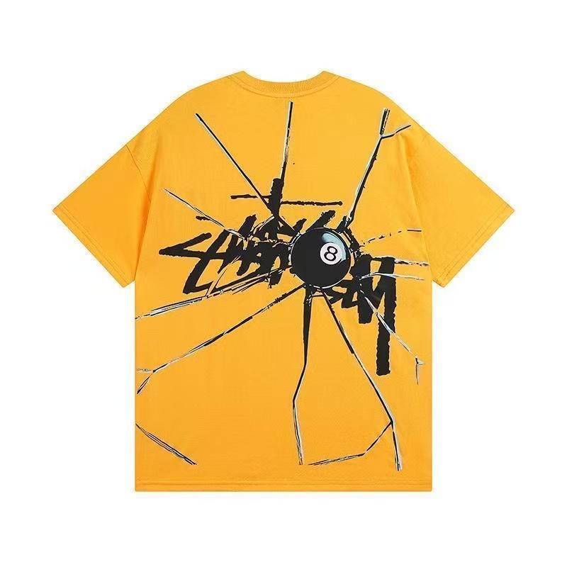 New arrival casual style 8-ball new American style men and women's couple loose same style short sleeve T-shirt