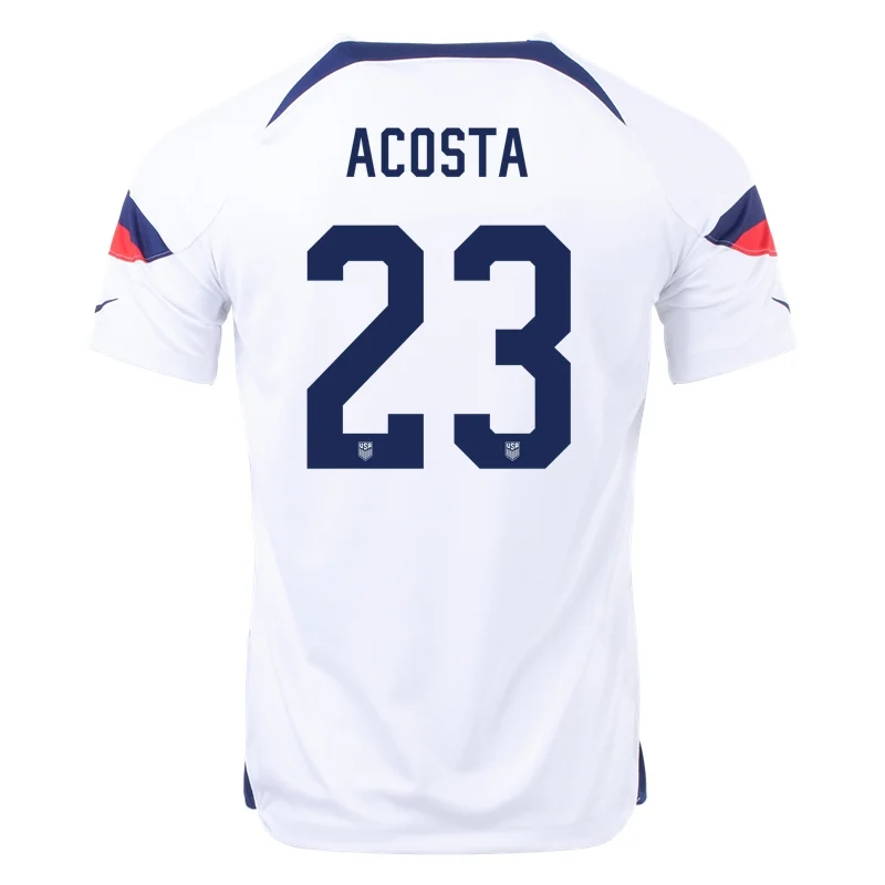 Kellyn Acosta #23 USMNT Heimtrikot Weltmeisterschaft 2022