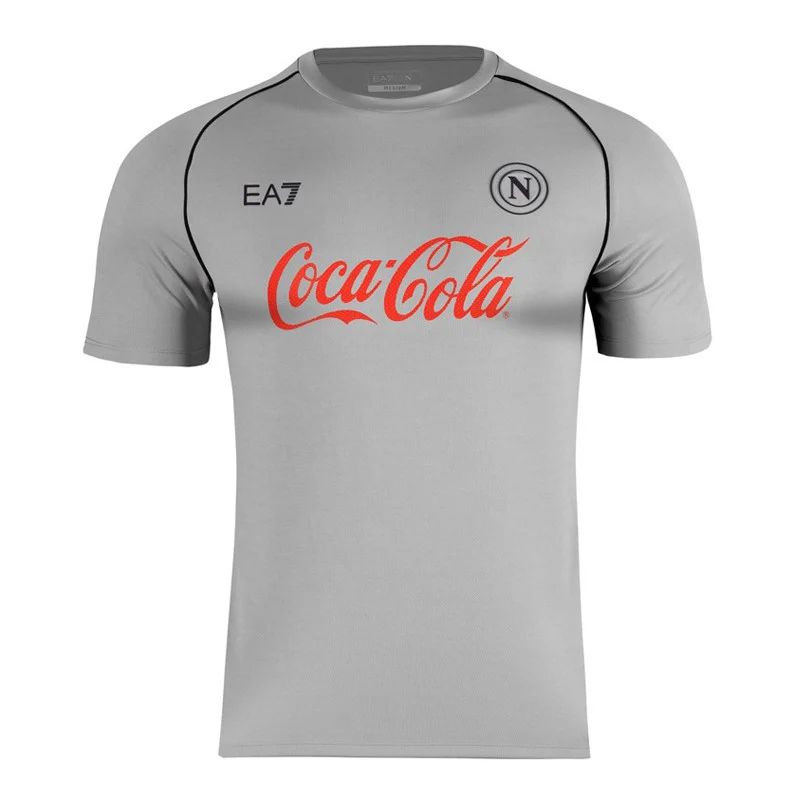 Herren Neapel 2024/25 Dritte Authentische Trainingsshirt - Silber