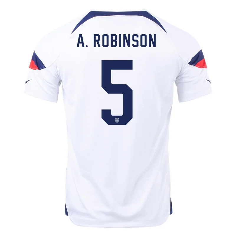 Antonee Robinson #5 USMNT Heimtrikot Weltmeisterschaft 2022