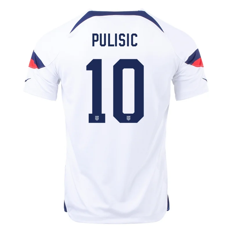 Christian Pulisic #10 USMNT Heimtrikot Weltmeisterschaft 2022