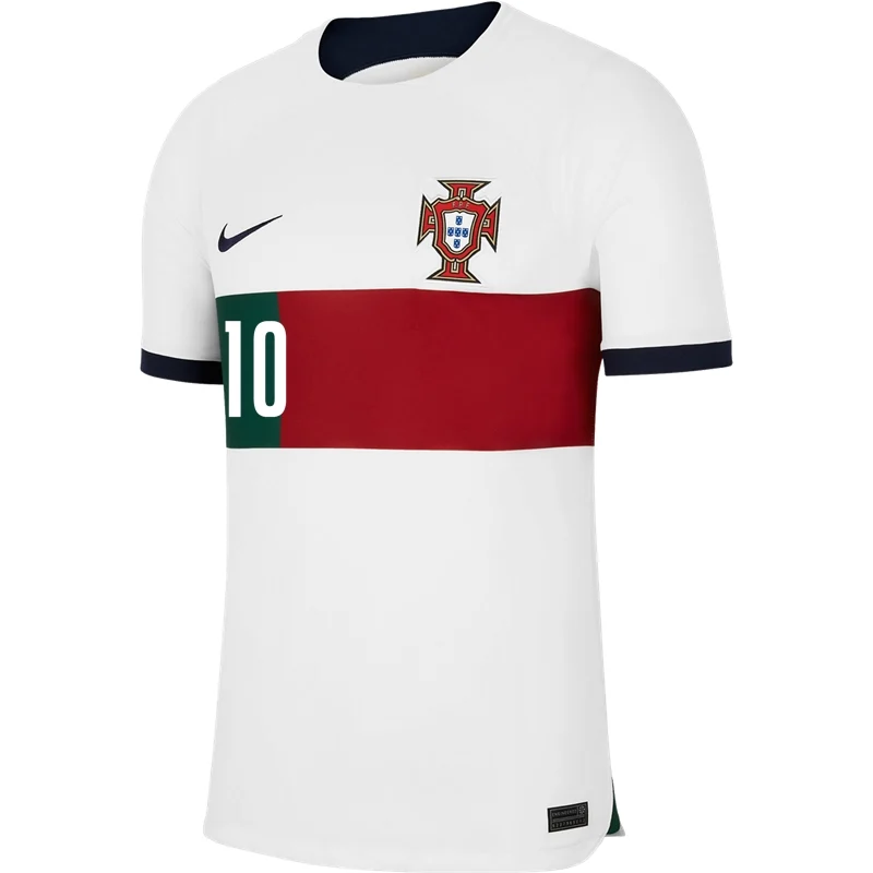 Bernardo Silva #10 Portugal Auswärtstrikot Weltmeisterschaft 2022