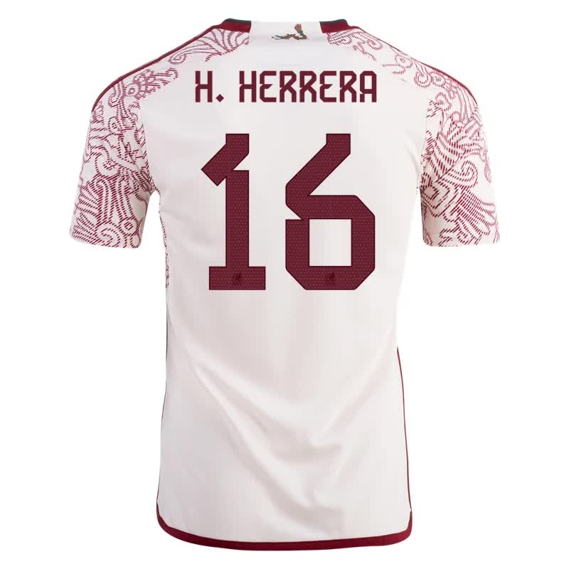 Hector Herrera #16 Mexiko Auswärtstrikot Weltmeisterschaft 2022