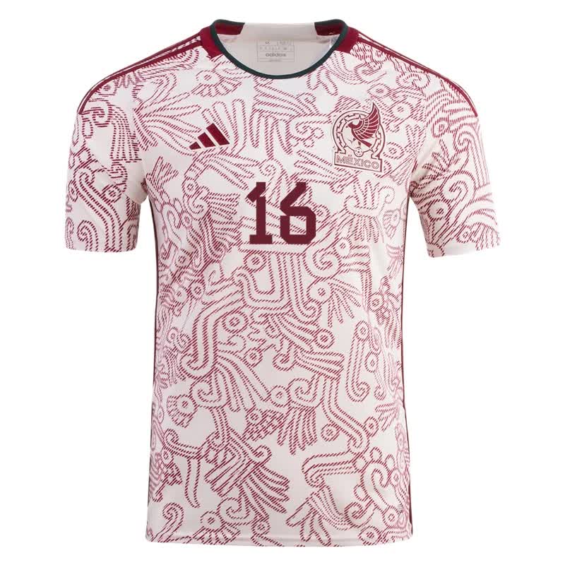 Hector Herrera #16 Mexiko Auswärtstrikot Weltmeisterschaft 2022