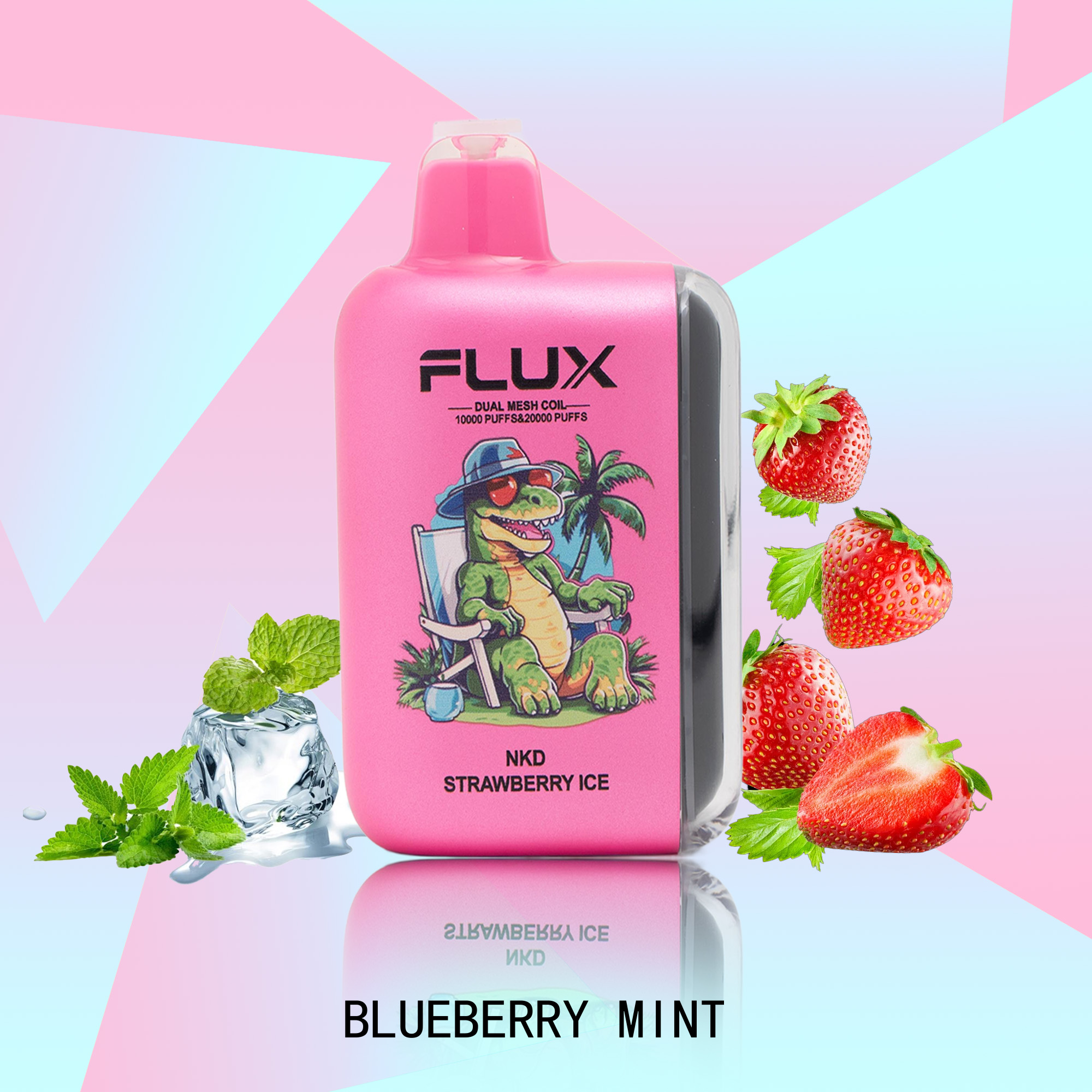 FLUX NKD STRAWBERRY ICE 20000 PUFFS - Flux