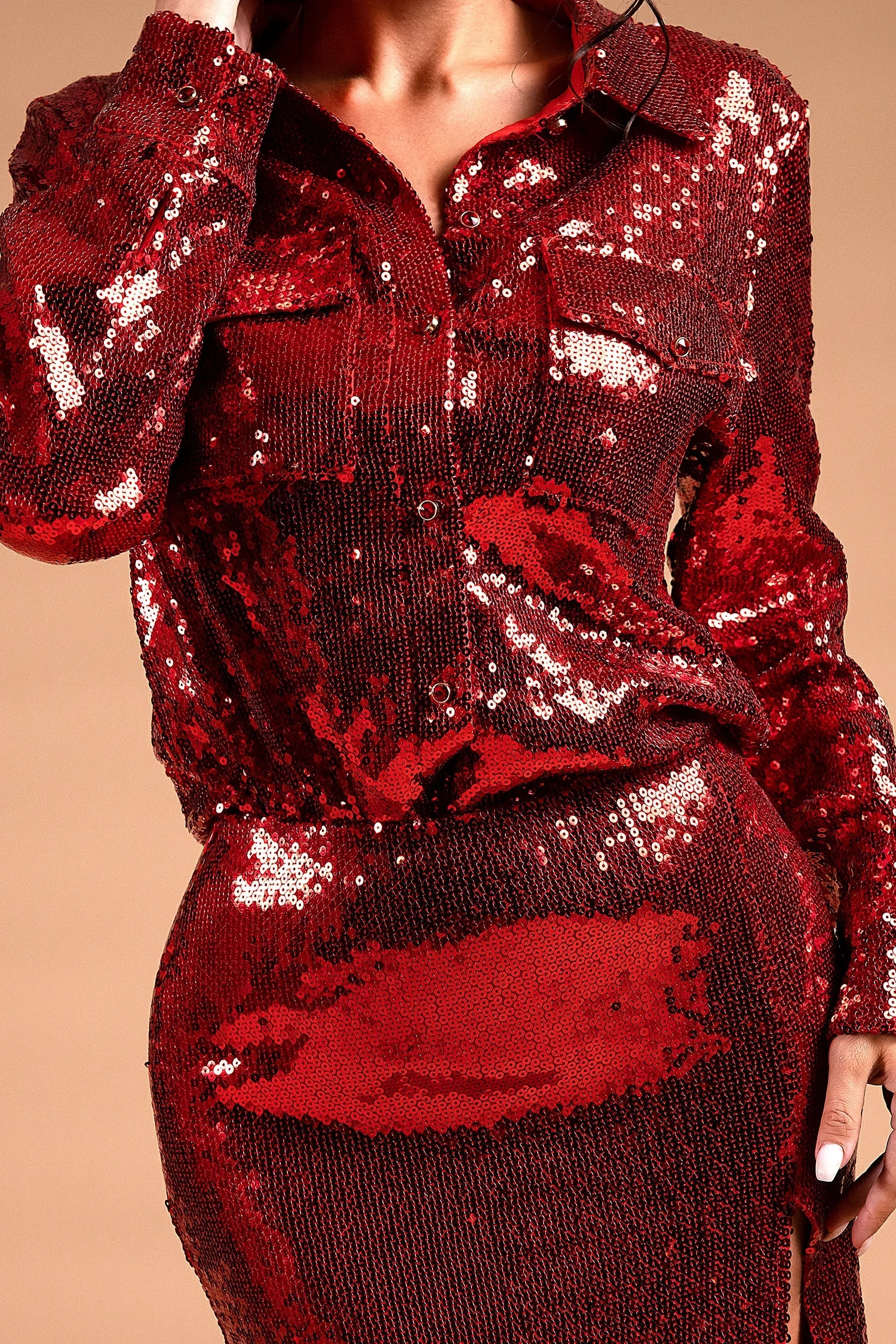 LOVEVVR Greer Sequin Highslit Ensemble