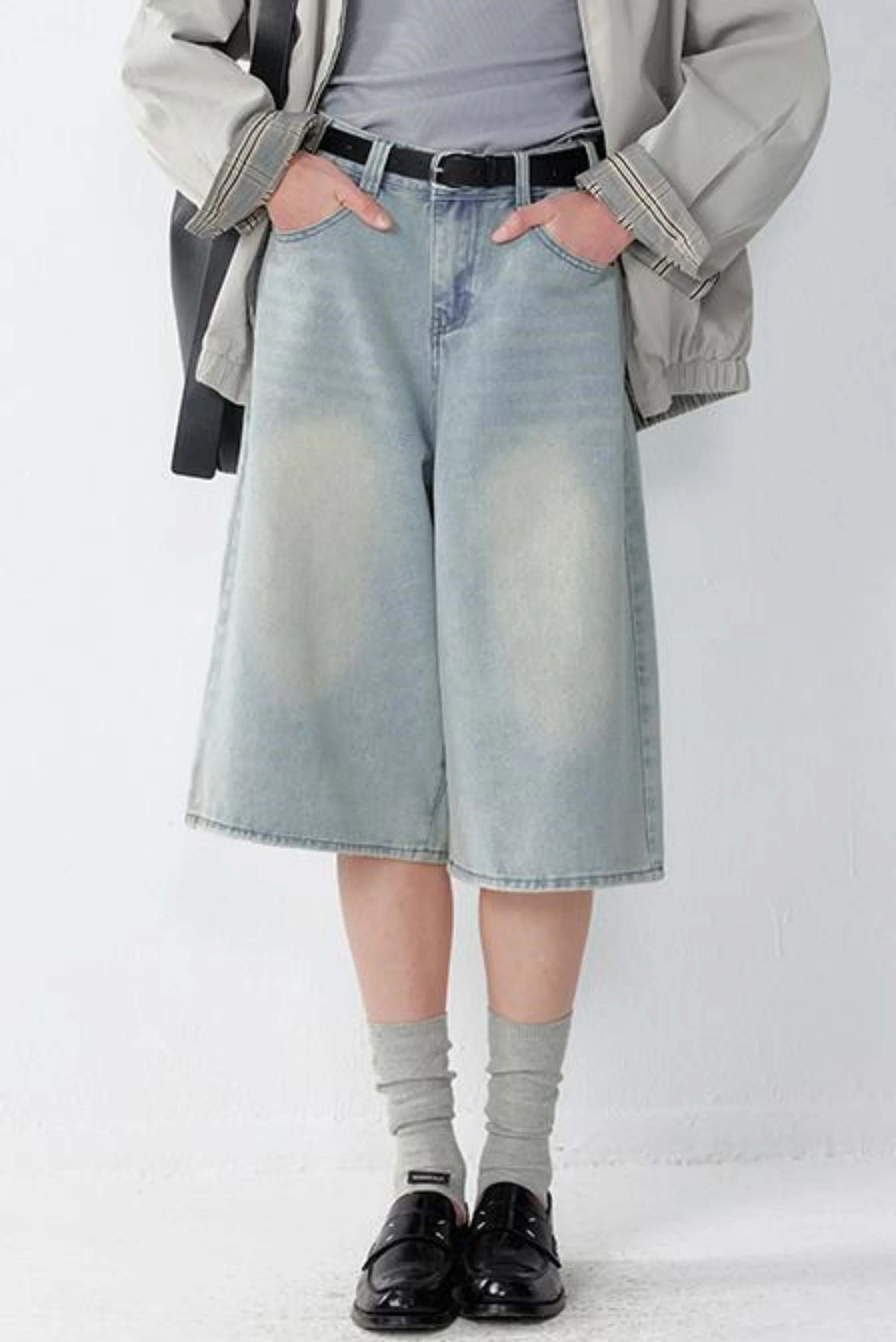 Vintage Wide Leg Denim Pants